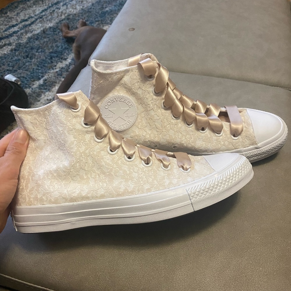 Ivory Wedding Converse